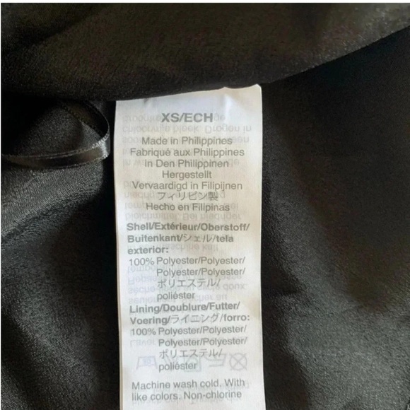 J. Crew Black Wrap Tie metallic dot Front Blouse - Picture 7 of 9